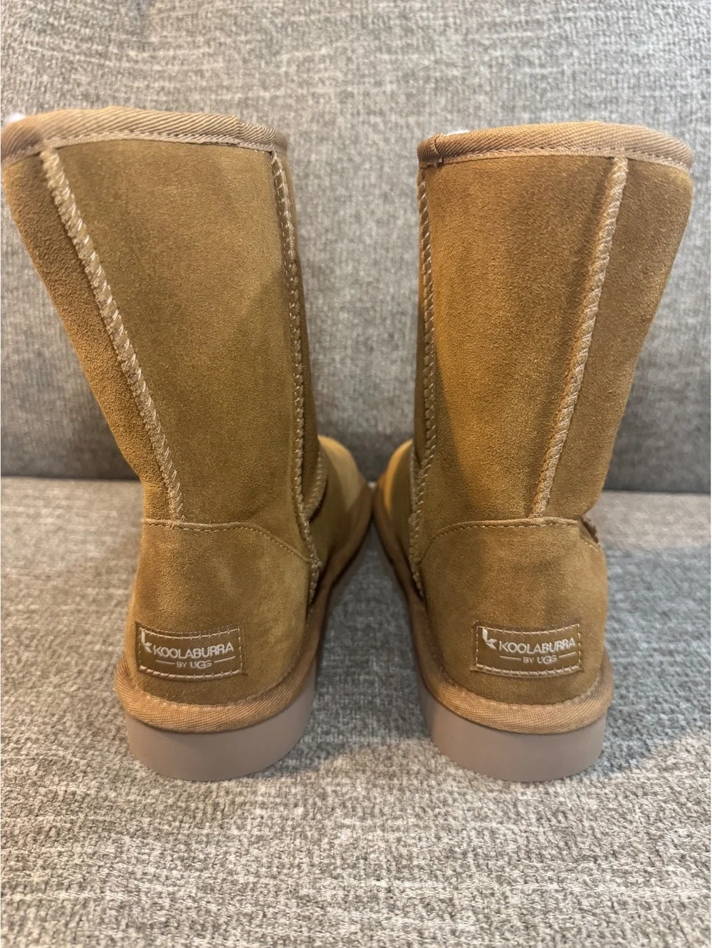 Koolaburra by UGG Koola Short Chestnut Suede Boots Size 7